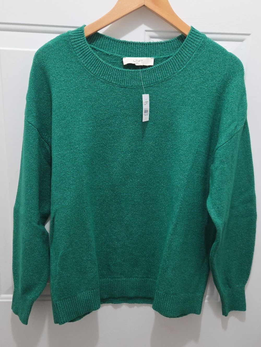 NWT Loft Women's Green Crewneck Sweater S